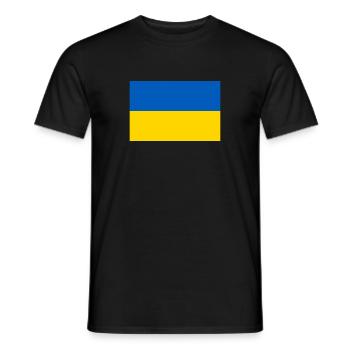 Ukraine drapeau ukrainien drapeau - T-shirt homme - noir - Devant - AI Model Male 178 light (178cm)