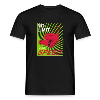 Rasenmäher No Limit speed greenkeeper Garten Platz - Männer T-Shirt - Schwarz - Vorne - AI Model Male 178 light (178cm)