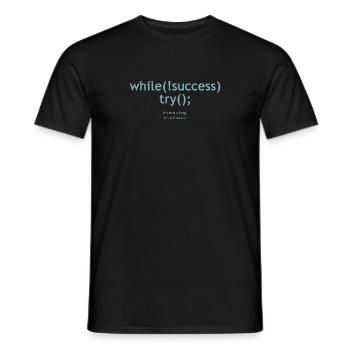FUTUARE_BLUE - Männer T-Shirt - Schwarz - Vorne - AI Model Male 178 light (178cm)