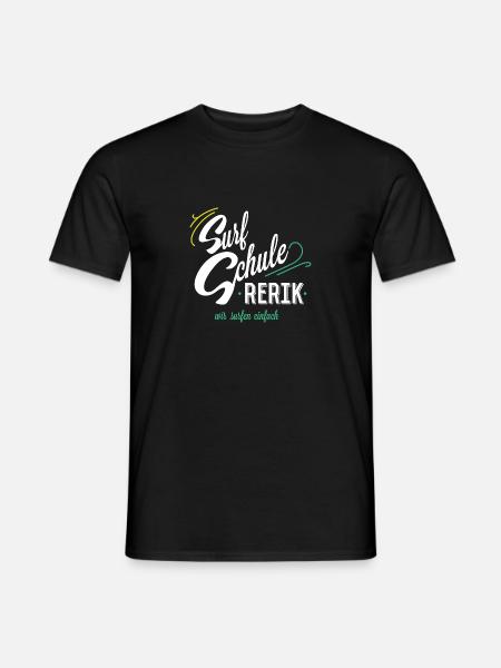 Surfschule Rerik - Männer T-Shirt - Schwarz