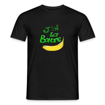 J’ai la banane - T-shirt homme - noir - Devant - AI Model Male 178 light (178cm)