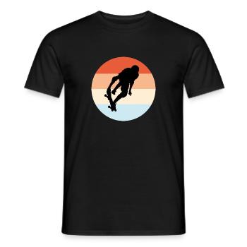 Skater Skate Skateboard Sk8 - Männer T-Shirt - Schwarz - Vorne - AI Model Male 178 light (178cm)