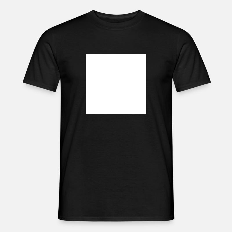 White Square Empty - Men’s T-shirt - black