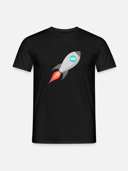 Roquette Spatiale Rocket Raumfahrt - T-shirt homme - noir