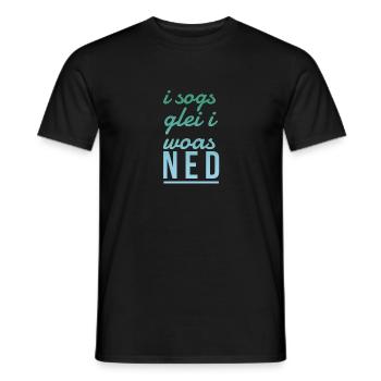 Chemise en dialecte dialecte progéniture fils Lausbua - T-shirt homme - noir - Devant - AI Model Male 178 light (178cm)