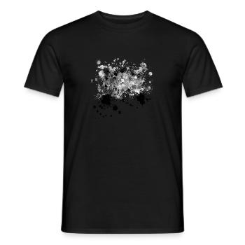 Color splash color gradient sw - Men's T-Shirt - black - Front - AI Model Male 178 light (178cm)