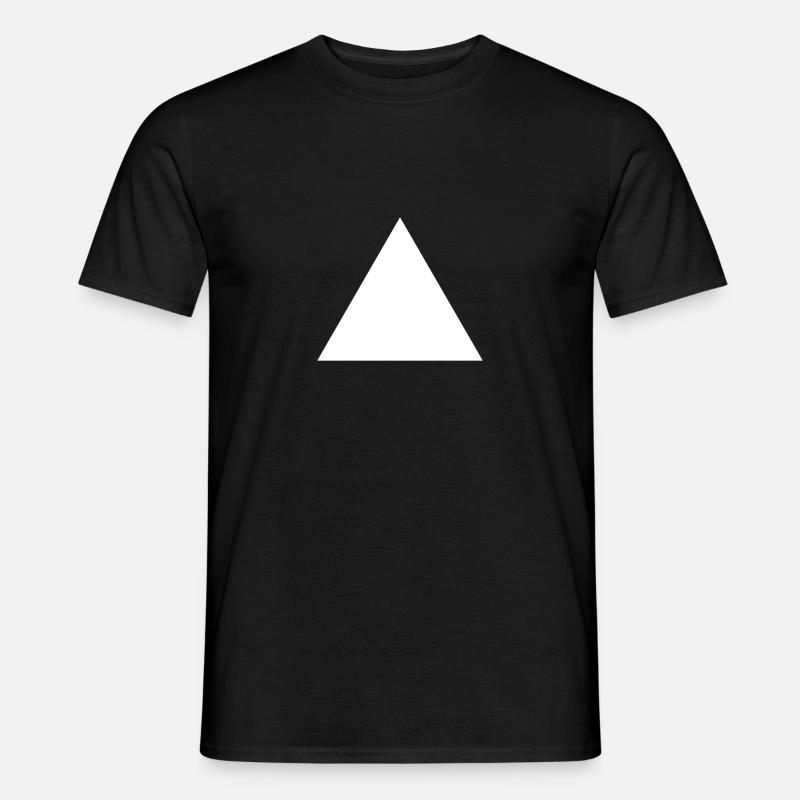Triangle Triangle White - Men’s T-shirt - black
