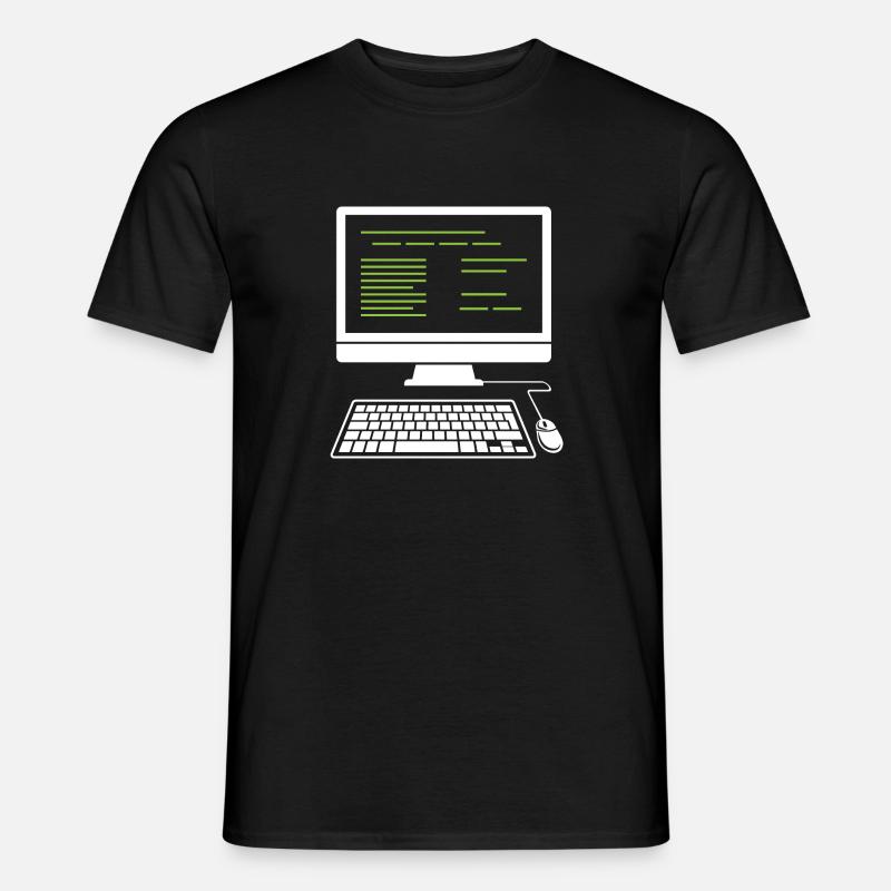 PC Computer - Männer T-Shirt - Schwarz