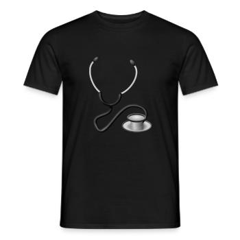 doc71 - Männer T-Shirt - Schwarz - Vorne - AI Model Male 178 light (178cm)