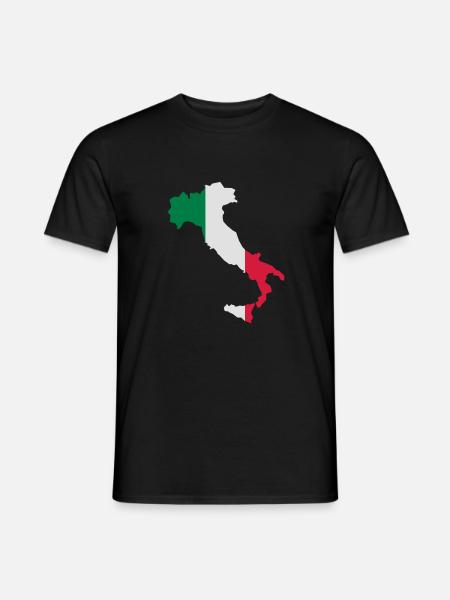 Italien - Männer T-Shirt - Schwarz