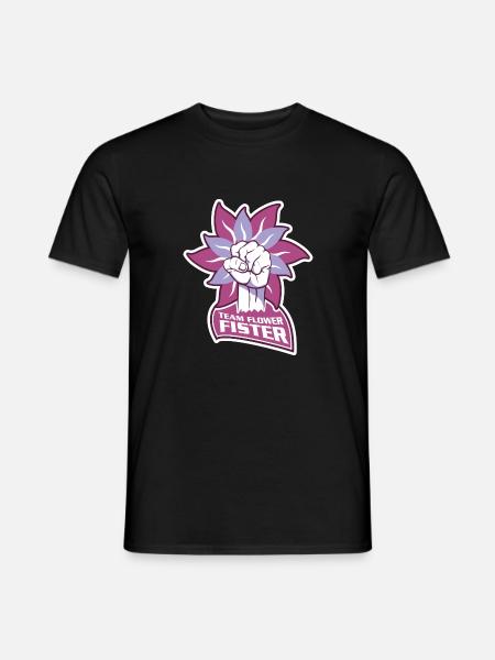 Team Flowerfister Blume Geschenk Idee Geschenkidee - Männer T-Shirt - Schwarz