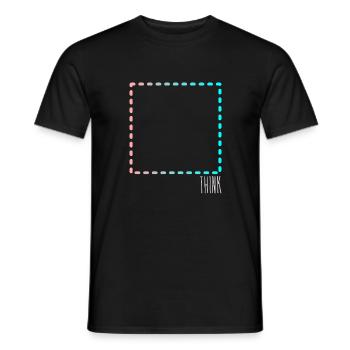 Think outside the Box - Men's T-Shirt - black - Front - AI Model Male 178 light (178cm)