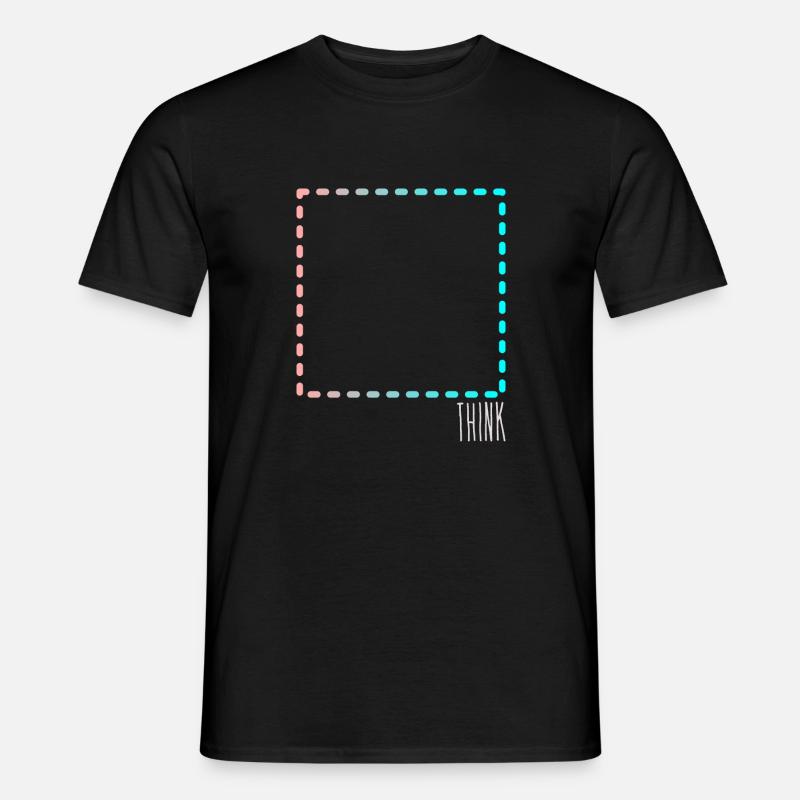 Think outside the Box - Männer T-Shirt - Schwarz