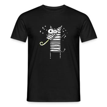 Fête des zèbres - T-shirt homme - noir - Devant - AI Model Male 178 light (178cm)