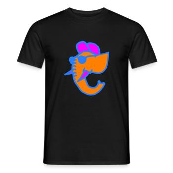 Coolephant colors - Männer T-Shirt - Schwarz - Vorne - AI Model Male 178 light (178cm)
