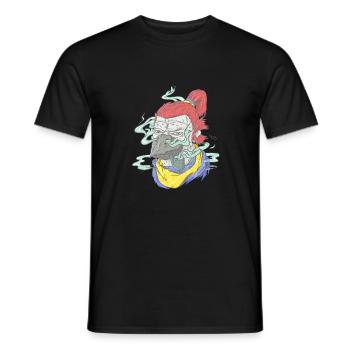 Shinzu Print - T-shirt homme - noir - Devant - AI Model Male 178 light (178cm)