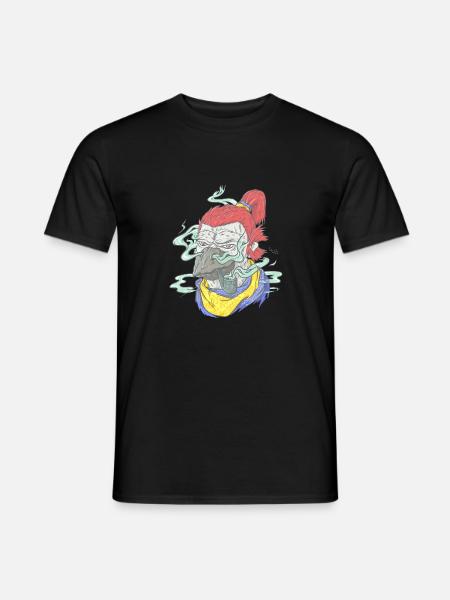 Shinzu Print - T-shirt homme - noir