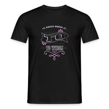 quote writer cool blogging writers novelist - Men's T-Shirt - black - Front - AI Model Male 178 light (178cm)