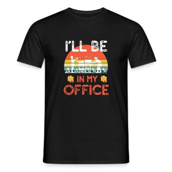 Hive i'll bee in my office gift for beekeeper - T-shirt homme - noir - Devant - AI Model Male 178 light (178cm)
