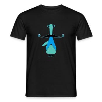 Lida der Schnurrbart - Männer T-Shirt - Schwarz - Vorne - AI Model Male 178 light (178cm)