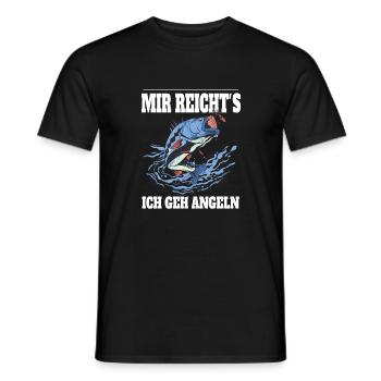 Mir reicht´s ich geh Angeln! - Männer T-Shirt - Schwarz - Vorne - AI Model Male 178 light (178cm)