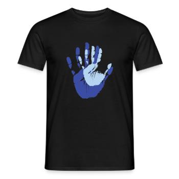 Baby Hand in Hand Eltern - Männer T-Shirt - Schwarz - Vorne - AI Model Male 178 light (178cm)