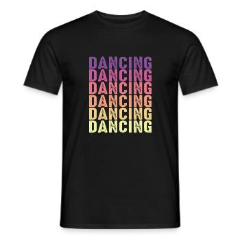 Dancing Dance Music - Männer T-Shirt - Schwarz - Vorne - AI Model Male 178 light (178cm)