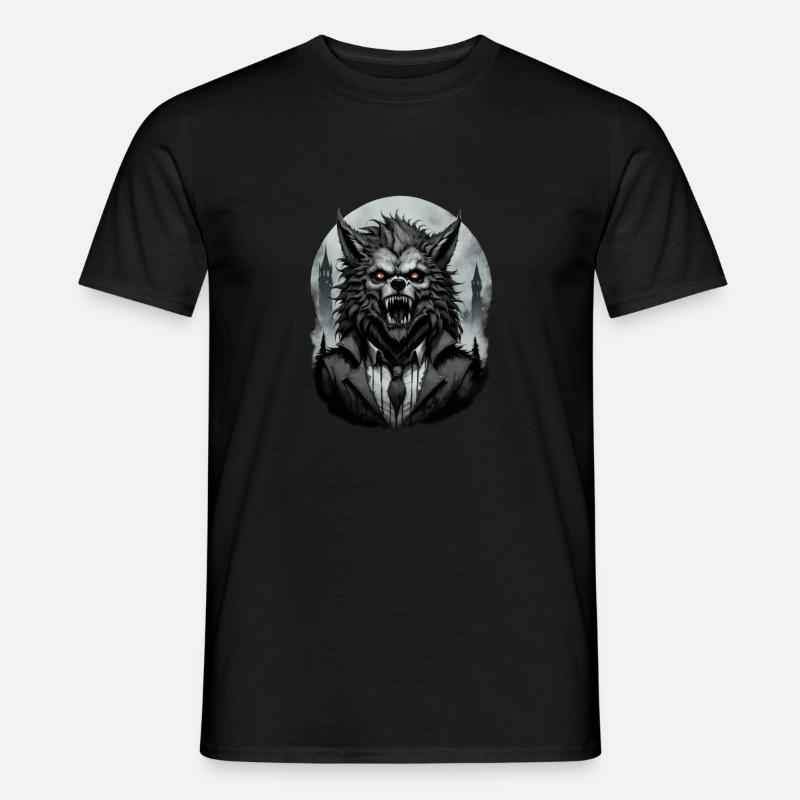 WERWOLF im Kostüm 6 - Männer T-Shirt - Schwarz