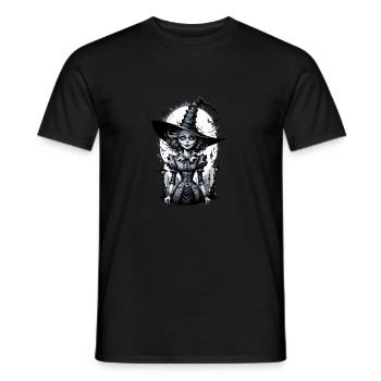 sorcière classique 24 - T-shirt homme - noir - Devant - AI Model Male 178 light (178cm)