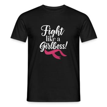 Battez-vous comme une girlboss ! - T-shirt homme - noir - Devant - AI Model Male 178 light (178cm)