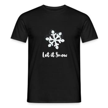 qu’il neige - T-shirt homme - noir - Devant - AI Model Male 178 light (178cm)