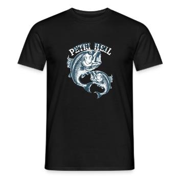 Pêche Vintage Poisson - T-shirt homme - noir - Devant - AI Model Male 178 light (178cm)