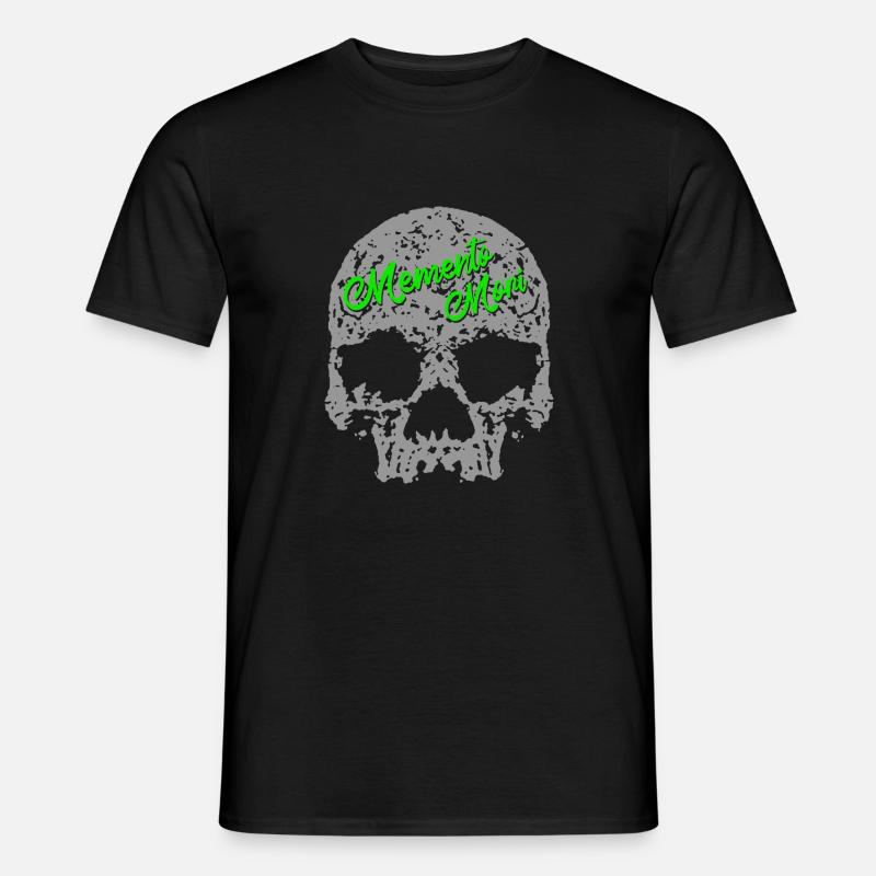 Memento Mori Schädel - Männer T-Shirt - Schwarz