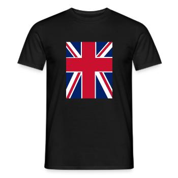 God Bless the UK - Men's T-Shirt - black - Front - AI Model Male 178 light (178cm)
