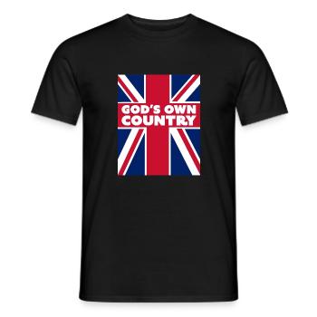 God's Own Country - Men's T-Shirt - black - Front - AI Model Male 178 light (178cm)