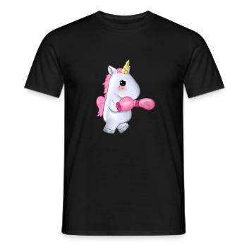Unicorn Unicorn Unicorn Boxing Evil New Gift - Men's T-Shirt - black - Front - AI Model Male 178 light (178cm)