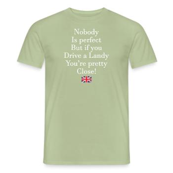 Drive a Landy - Männer T-Shirt - Sage - Vorne - AI Model Male 178 light (178cm)