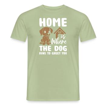 Dog Lover - Männer T-Shirt - Sage - Vorne - AI Model Male 178 light (178cm)