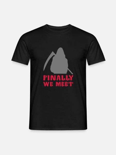 Sensenmann / Reaper / final / Tod - Männer T-Shirt - Schwarz