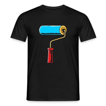 Maler - Männer T-Shirt - Schwarz - Vorne - AI Model Male 178 light (178cm)