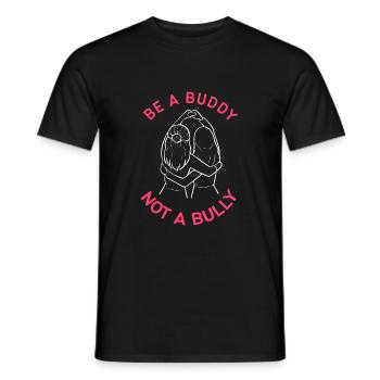Mobbing - Männer T-Shirt - Schwarz - Vorne - AI Model Male 178 light (178cm)