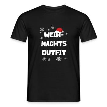 Weihnachtsoutfit Weihnachten - Männer T-Shirt - Schwarz - Vorne - AI Model Male 178 light (178cm)