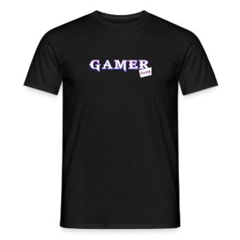 Jeder gamer braucht sein bunny! - Männer T-Shirt - Schwarz - Vorne - AI Model Male 178 light (178cm)