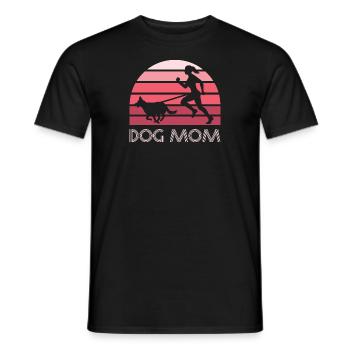 Canicross Running avec Chien Canicross Femmes - T-shirt homme - noir - Devant - AI Model Male 178 light (178cm)