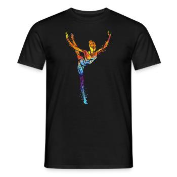 Gymnastik - Männer T-Shirt - Schwarz - Vorne - AI Model Male 178 light (178cm)