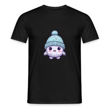 Erkältung Winter Virus Comic - Männer T-Shirt - Schwarz - Vorne - AI Model Male 178 light (178cm)