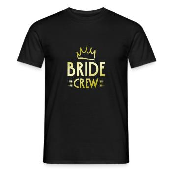Bride Crew - Men's T-Shirt - black - Front - AI Model Male 178 light (178cm)