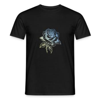 L’amour de la rose - T-shirt homme - noir - Devant - AI Model Male 178 light (178cm)