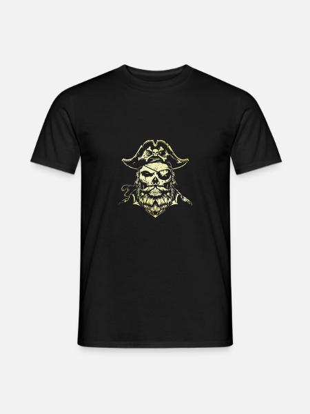 Pirate Skull - Men's T-Shirt - black