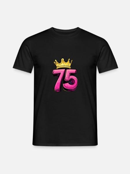 75 Number Jersey Crown - Men's T-Shirt - black